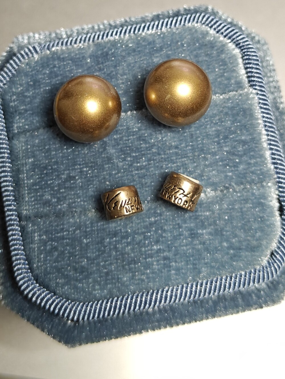 Kenneth Cole New York Gold Sphere Earrings
